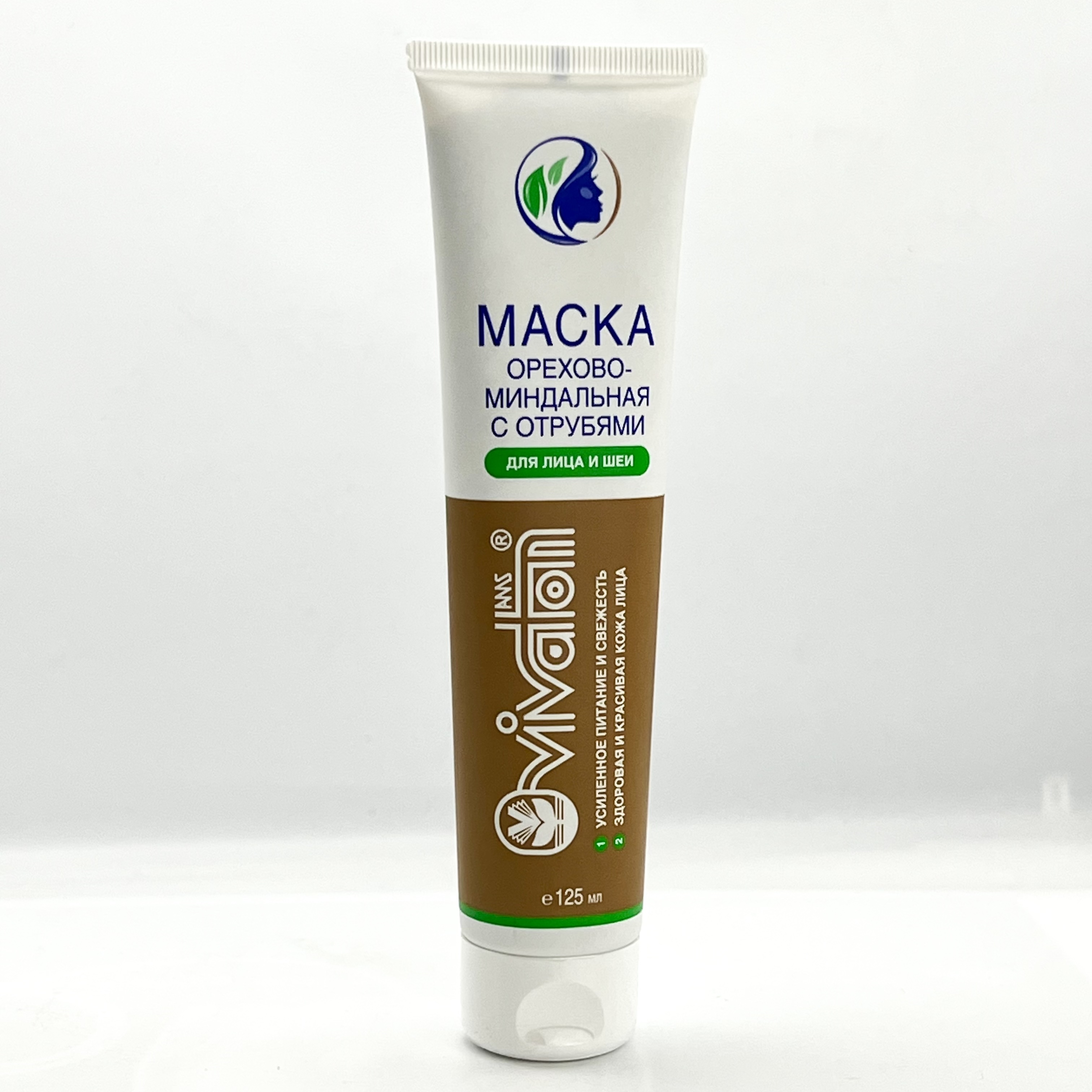 Маска с отрубями "Виватон" (орехово-миндальная)