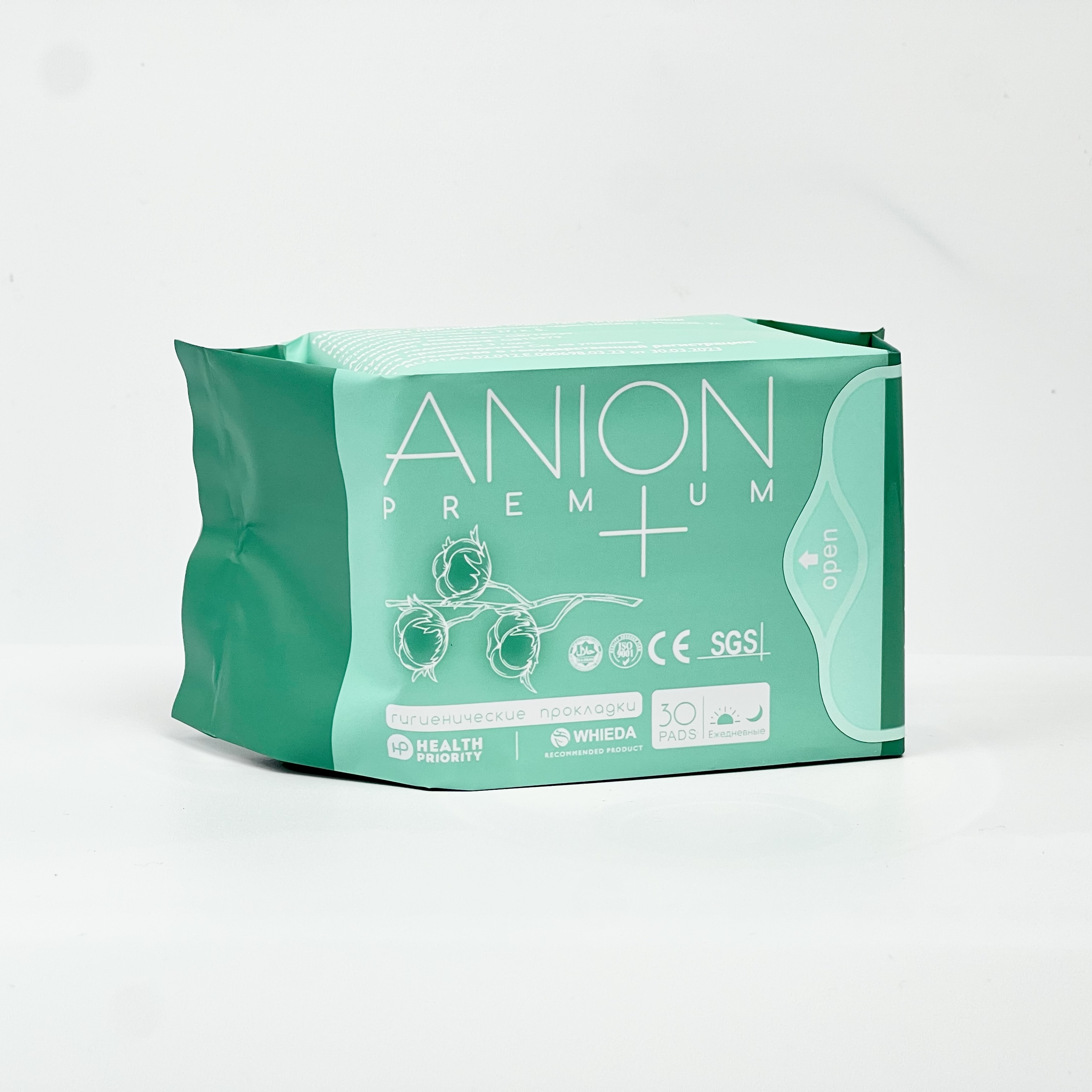 Гигиенические анионовые прокладки Anion+ (ежедневные, 30 шт)