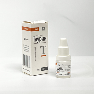 Капли глазные 4% Таурин, с экстрактом Пиявита