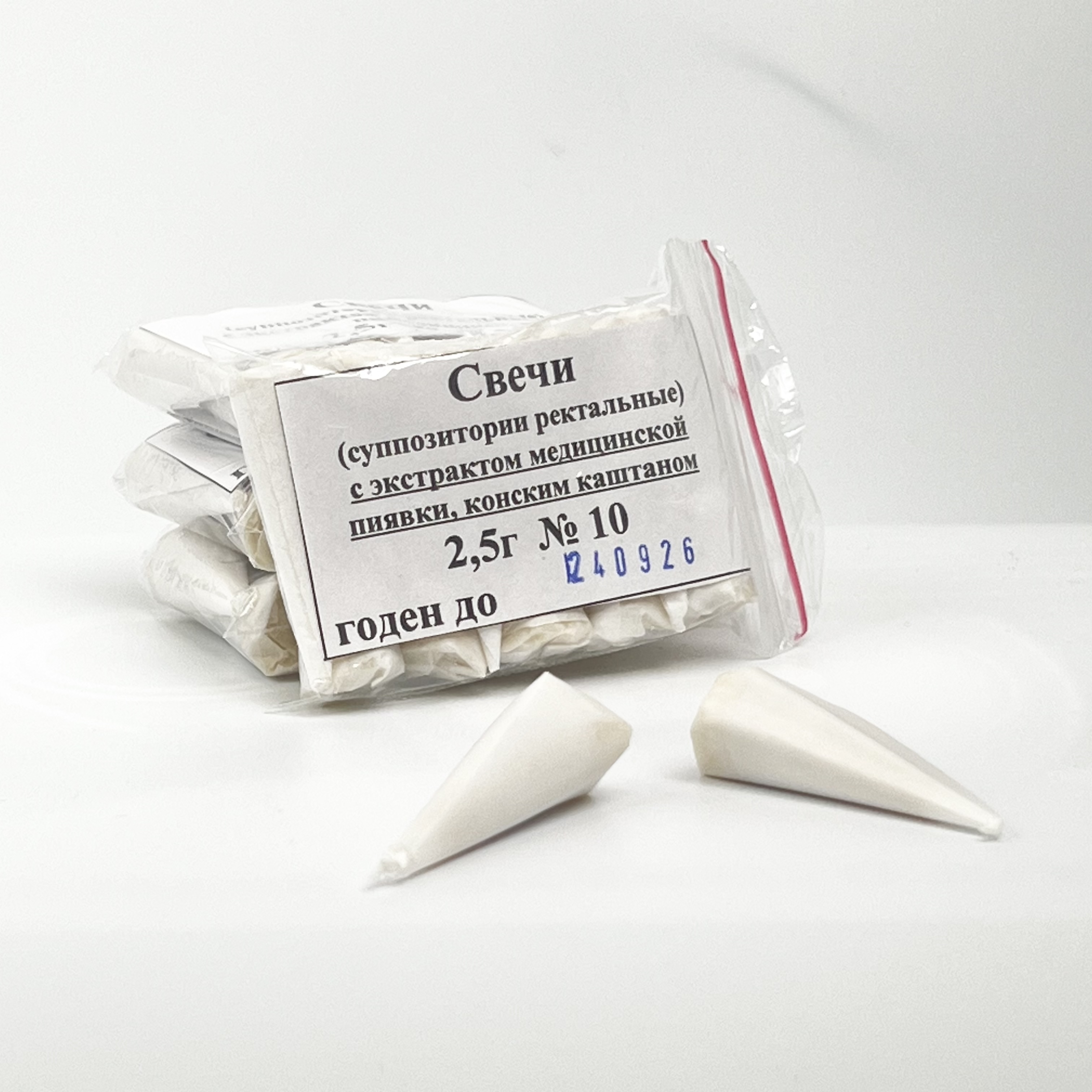 Свечи с экстрактом медицинской пиявки, каштана