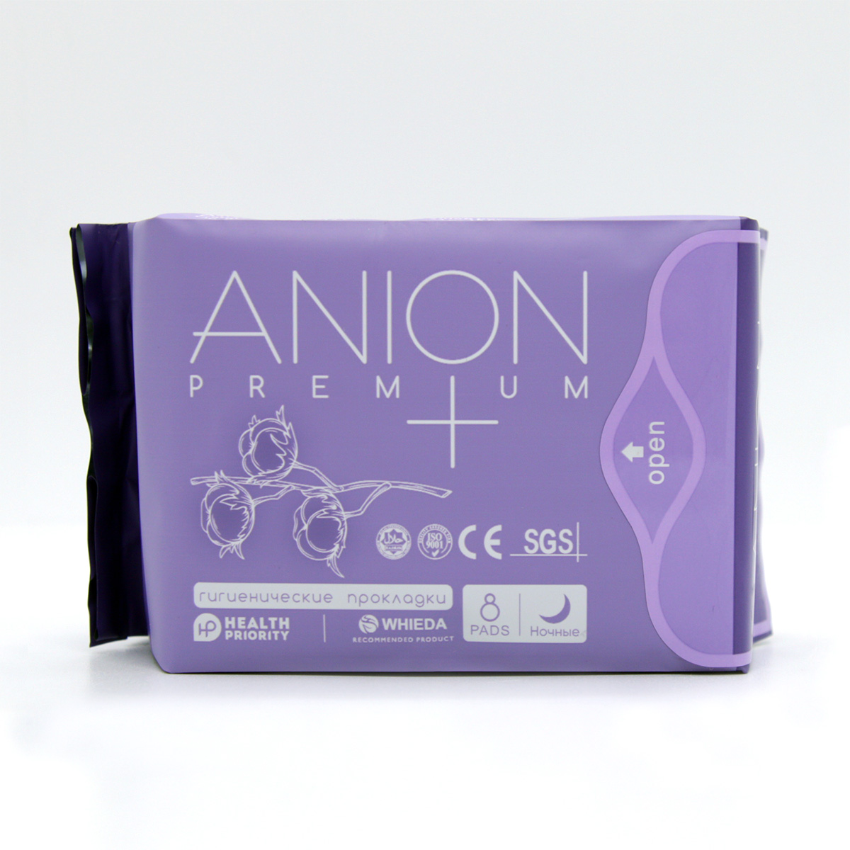 Гигиенические анионовые прокладки Anion+ (ночные)